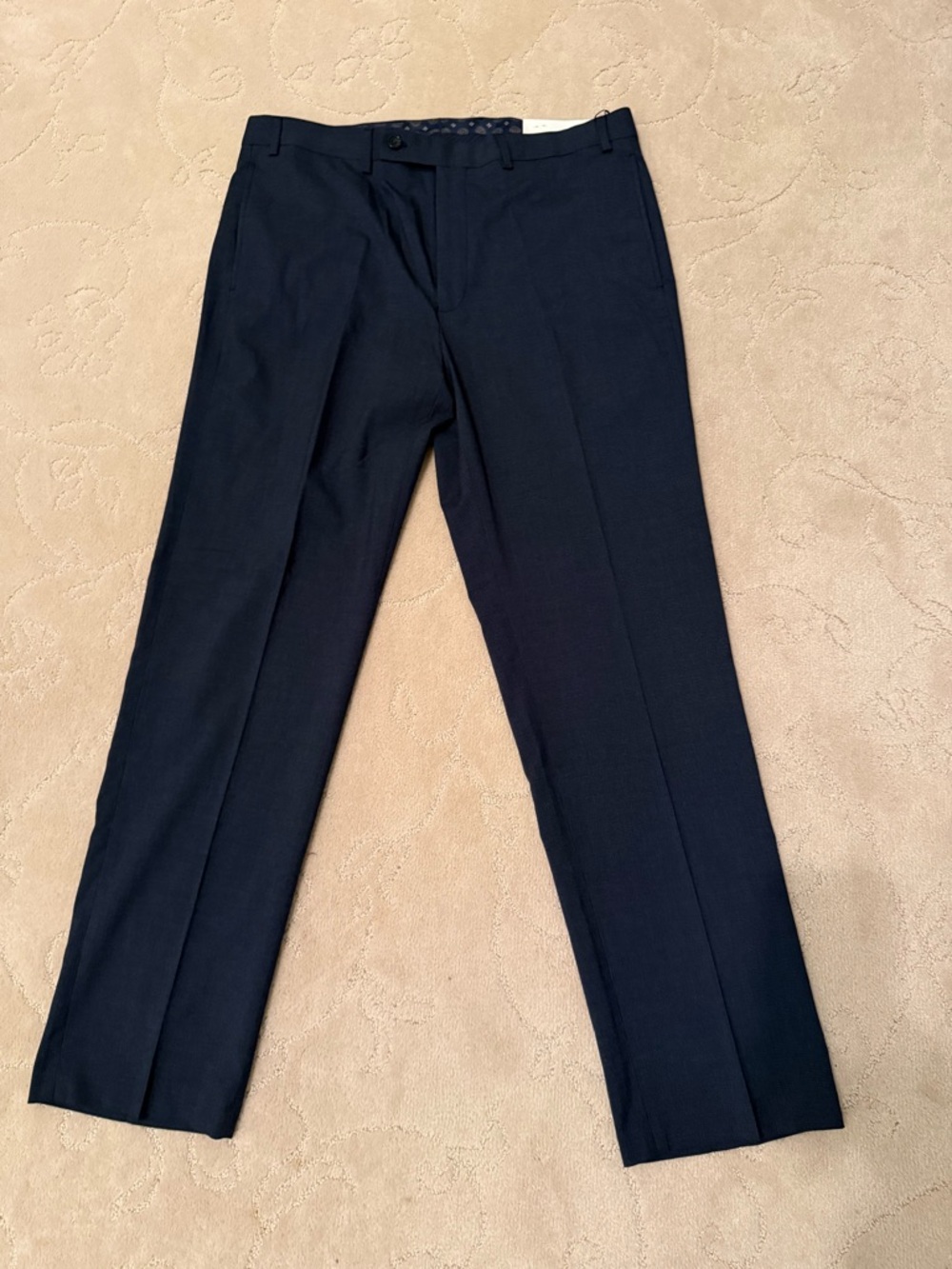 Lauren Ralph Lauren Navy Ultraflex Classic-Fit Dress Pants